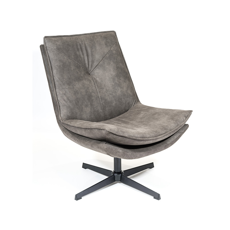 PU Rotating Lounge Sillón/Silla Acento/Silla de ocio/Silla ocasional con base de metal