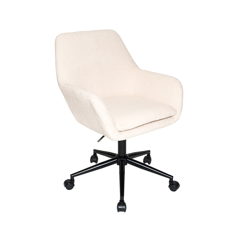 Silla de oficina clásica de 360 grados de tela clásica con ruedas